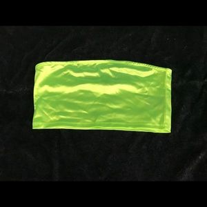 HM Neon Satin Crop Top